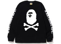 BAPE A Bathing Ape Crossbone L/S Tee Black