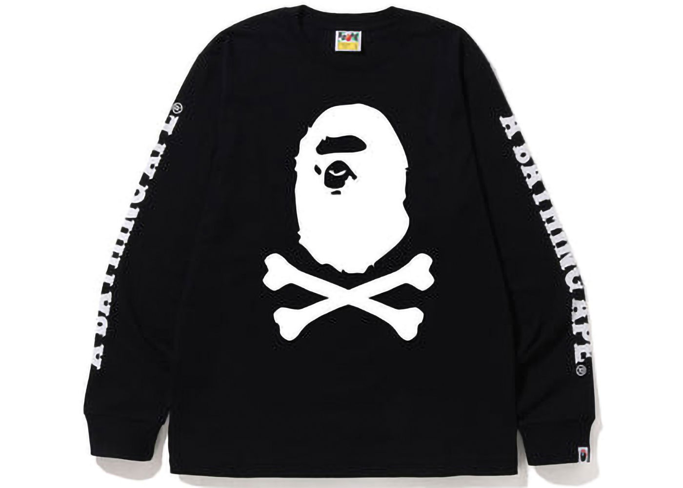 Тениска BAPE BAPE A Bathing Ape Crossbone L/S Tee Black Черно | 4I72111001, 0