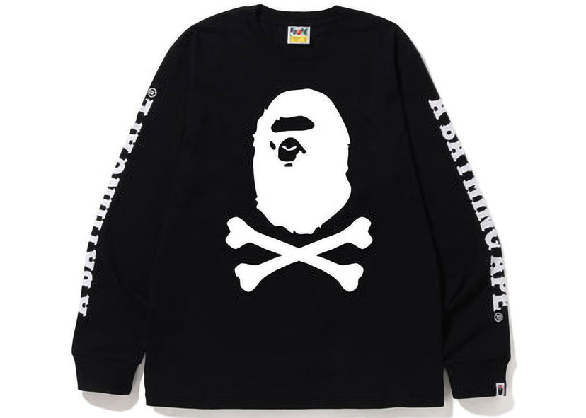 Тениска BAPE BAPE A Bathing Ape Crossbone L/S Tee Black Черно | 4I72111001