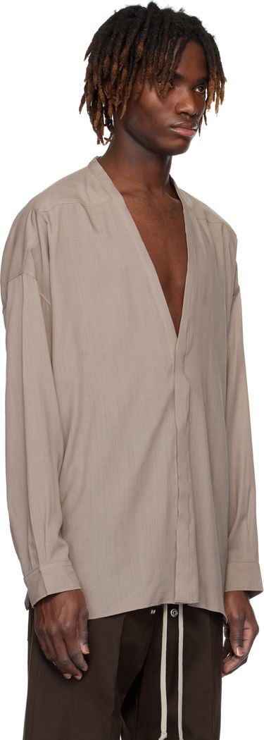 Риза Rick Owens Rick Owens Hollywood Lido Larry Shirt Черно | RU01E5294 WG, 4