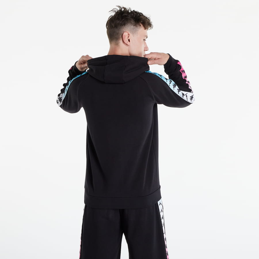 Суитчър Kappa Banda Hurry Degrade Hoodie Черно | 32157YW BLACK, 1