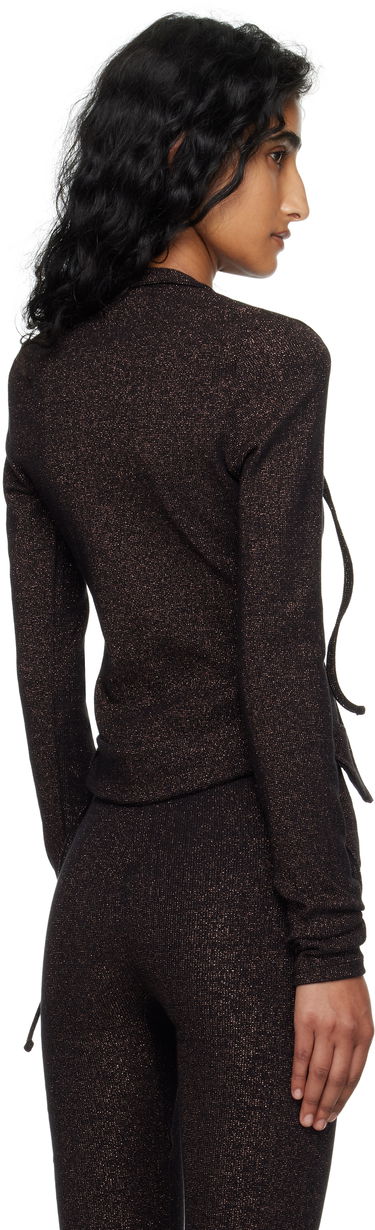 Пуловер Ottolinger Ottolinger Double Closure Rib Knit Cardigan Черно | 104-600204-03, 2