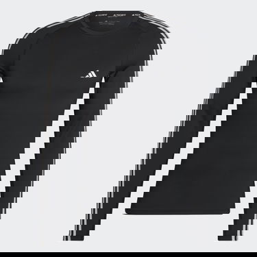 Тениска adidas Performance Techfit 3-Stripes Training Long Sleeve Черно | HD3532, 4