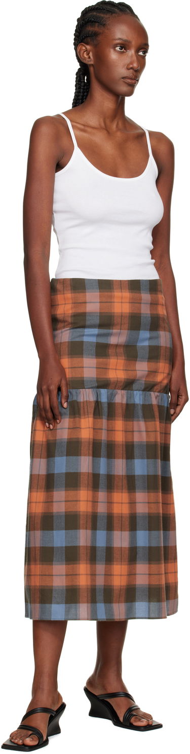 Пола Baserange Baserange Garlin Plaid Maxi Skirt Многоцветен | SSGA-OC-AU25, 3