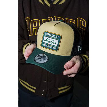 Шапка с козирка New Era New Era Patch Canvas 9FORTY Trucker Hat Жълто | 60603672, 5