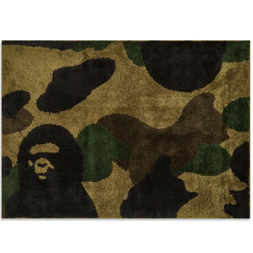 Домашен декор BAPE A Bathing Ape 1st Camo Big Rugat Зелено | 001GDH201080X-GRN