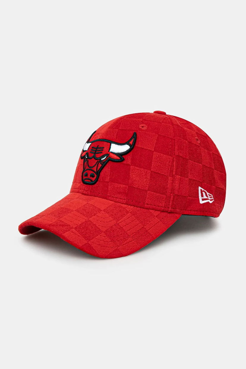 Шапка с козирка New Era Chicago Bulls Tonal Check 940 Velour Baseball Cap Червено | 60595441
