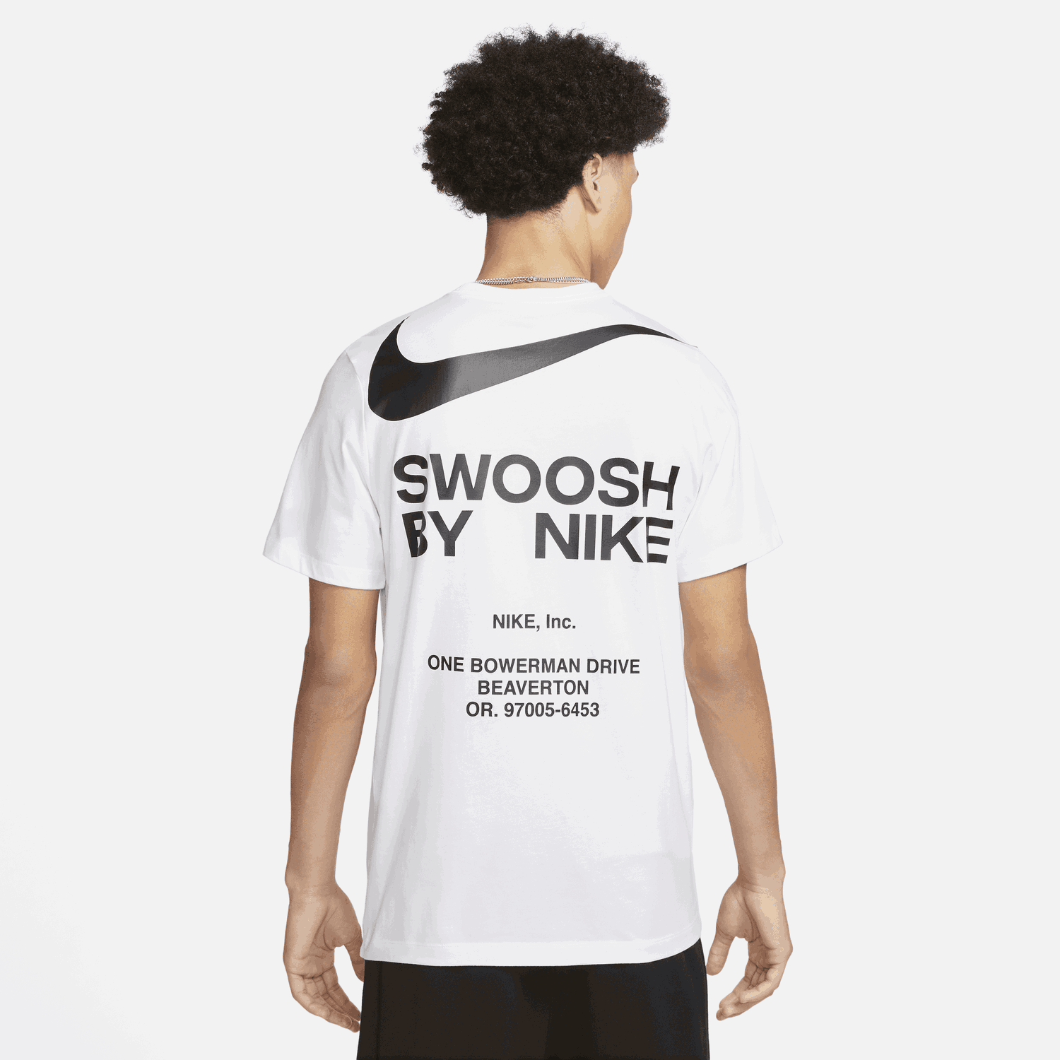 Тениска Nike Sportswear Big Swoosh Tee Бяло | DZ2881-100, 1