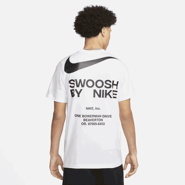 Тениска Nike Sportswear Big Swoosh Tee Бяло | DZ2881-100, 1