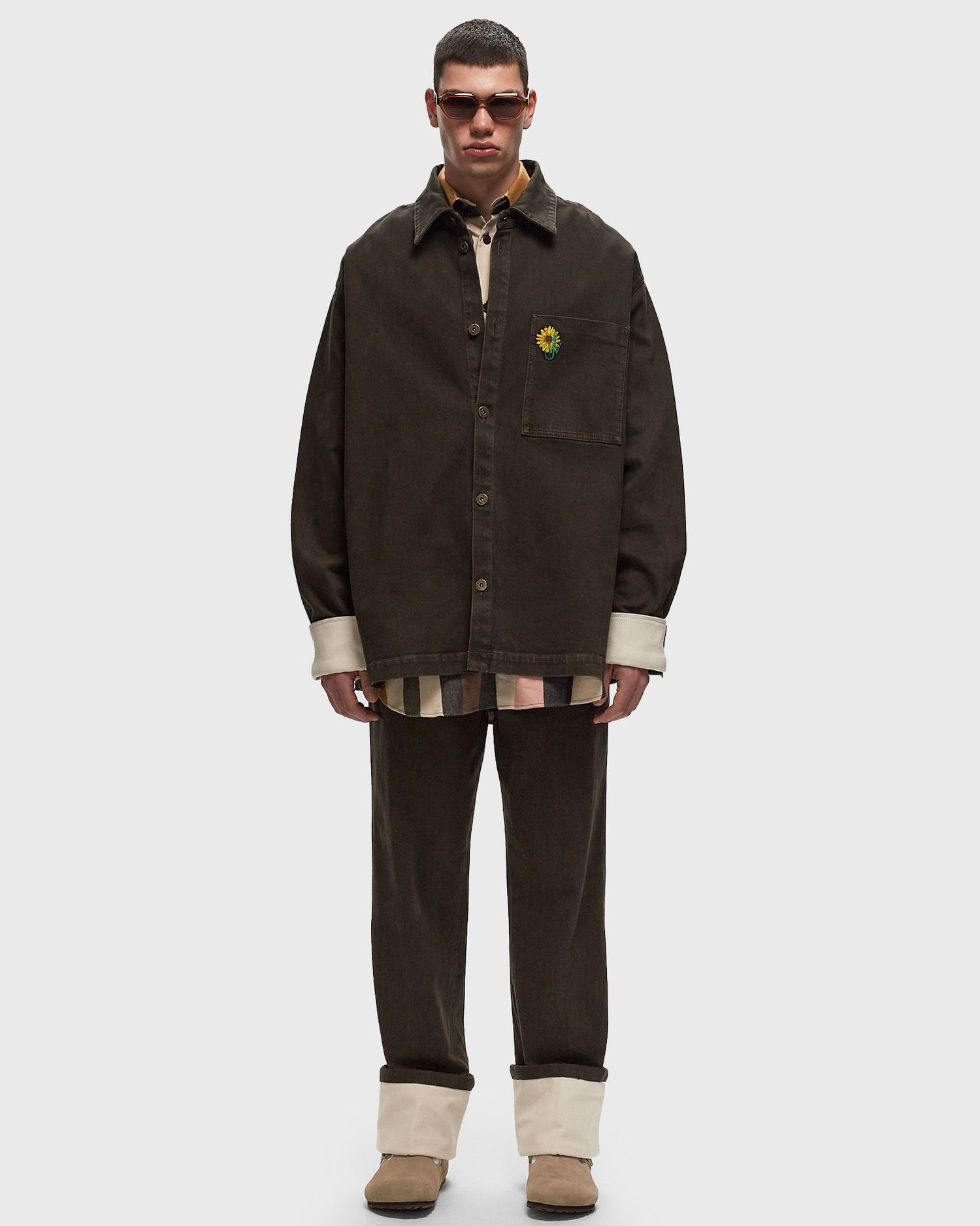 Дънки JW Anderson CONTRAST TURN UP JEANS Jeans Кафяво | DT0100-PG1673-958, 1