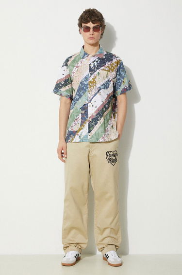 Риза Engineered Garments Camp Shirt Regular Синьо | OR019.WF094, 1