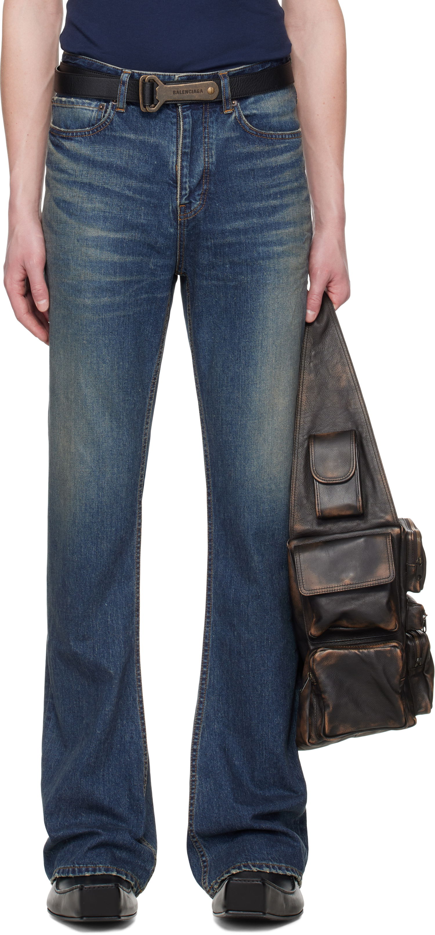 Дънки Balenciaga Balenciaga Bootcut Jeans Синьо | 751089TRW62, 0
