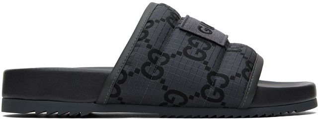 GG Slide Sandals "Gray"