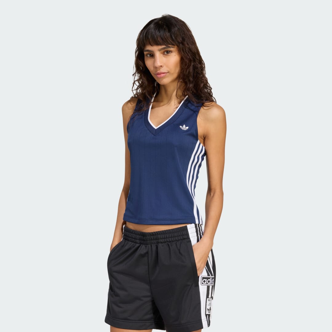 Потник adidas Originals V-Neck Tank Top Adidas Originals Синьо | KD2280, 0