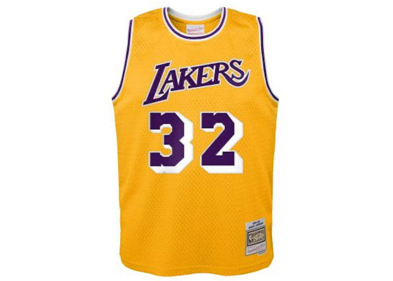 Фланелка Mitchell & Ness Mitchell & Ness Los Angeles Lakers Magic Johnson Swingman Jersey Жълто | 9N2B7BHM0-LAKMJ-Y84, 0