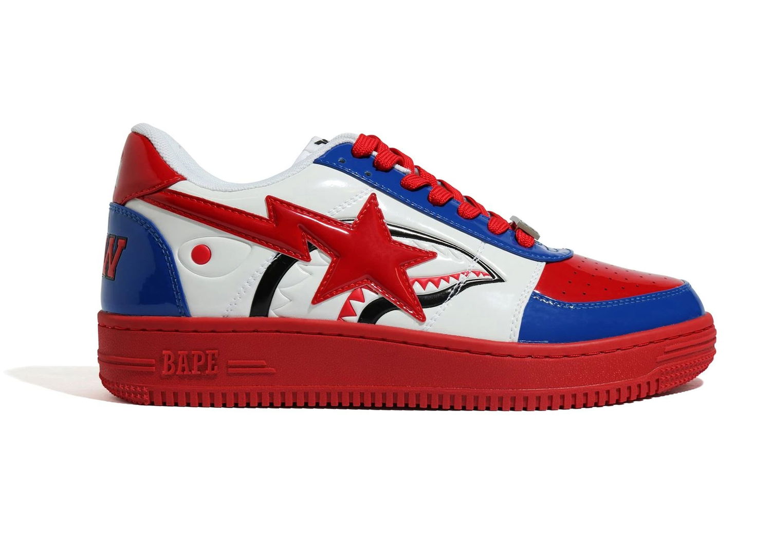 Кецове и обувки BAPE Bape Sta Low "London Store Shark" Червено | 1G72-191-008, 0
