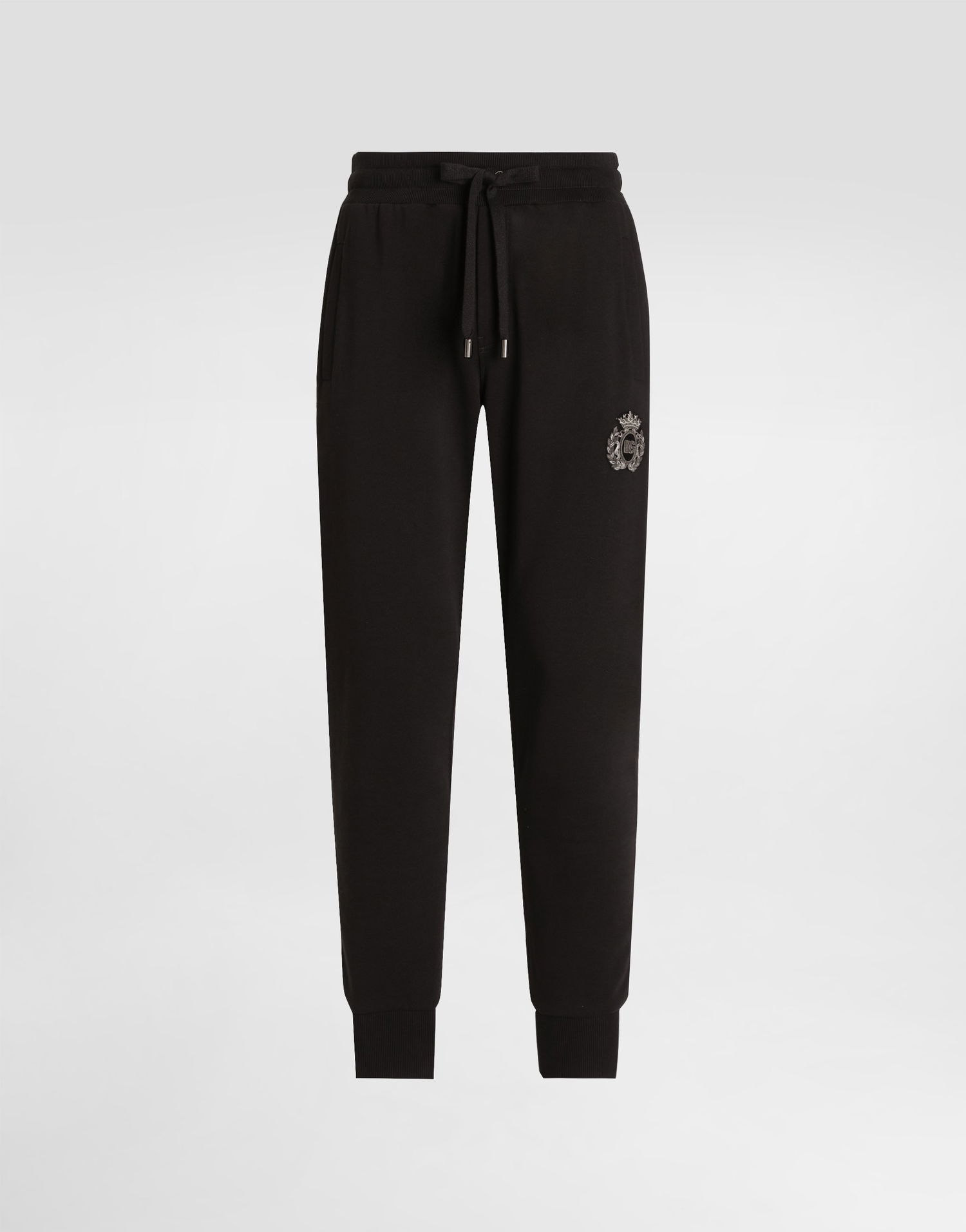 Спортни панталони Dolce & Gabbana Dolce & Gabbana Jersey Trousers with Heraldic Patch Черно | GP07TZG7PJ7N0000, 0