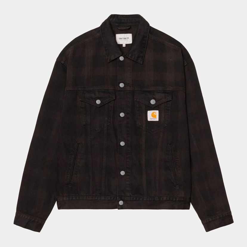 Яке Carhartt WIP Everson Trucker Jacket Everson Print garment dyed Кафяво | I036266_9