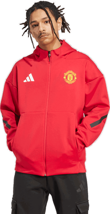 Суитчър adidas Originals Manchester United Anthem Jacket Червено | jn2901, 4