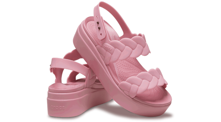 Кецове и обувки Crocs Brooklyn Woven Low Sandals Розово | 209977-6XX, 1