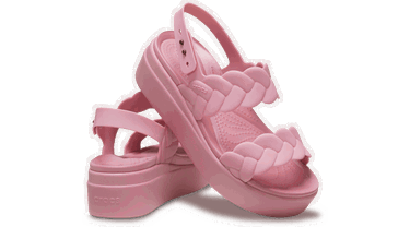 Кецове и обувки Crocs Brooklyn Woven Low Sandals Розово | 209977-6XX, 1