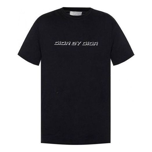 Тениска Dior Embroidered Logo T-Shirt Черно | 863J611K0910-980