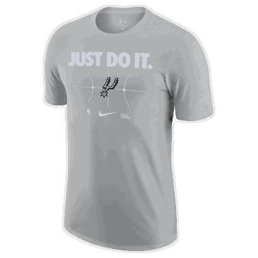 Тениска Nike NBA SAN ANTONIO SPURS ESSENTIAL JUST DO IT T-SHIRT, FLT SILVER Сиво | FQ6300-007, 2