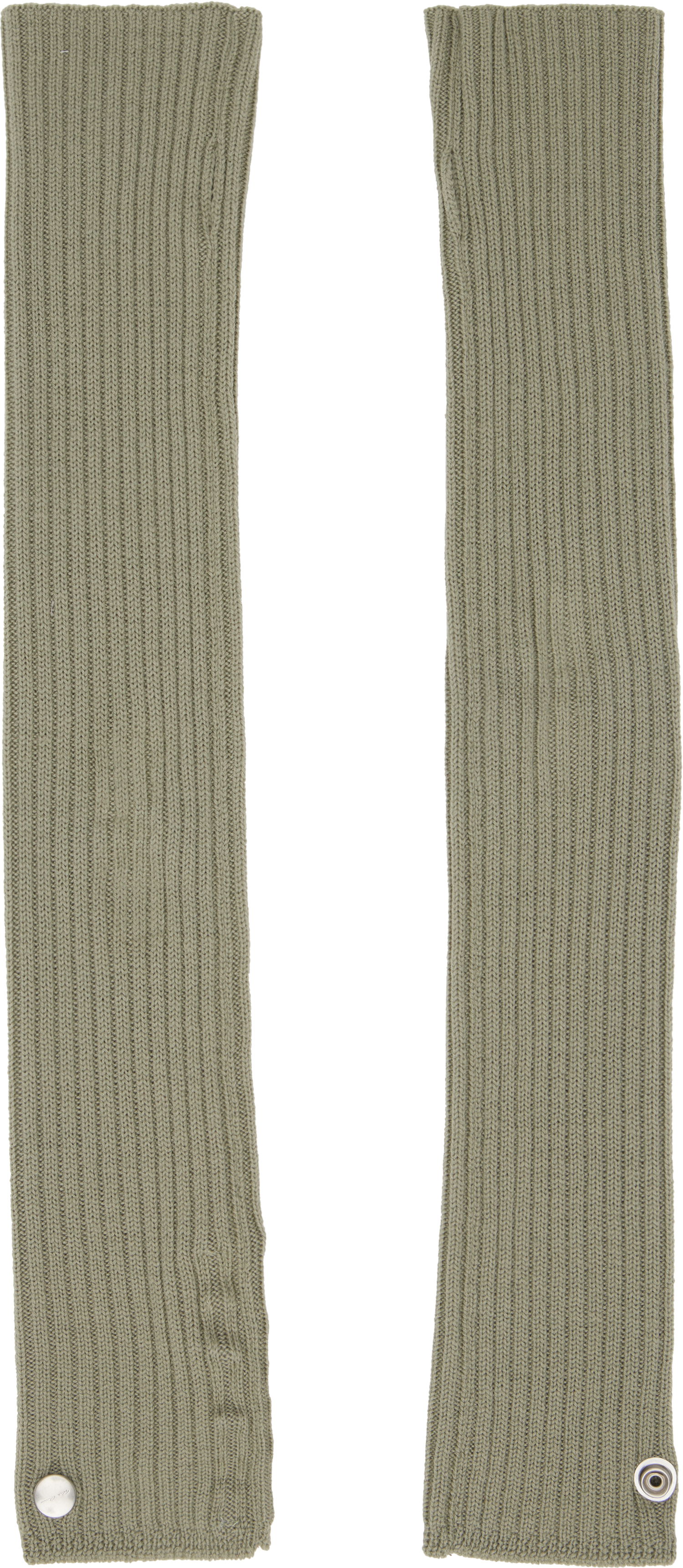 Ръкавици Rick Owens Rick Owens Hollywood Rasato Knit Arm Warmers Зелено | RU01E5488 M, 1