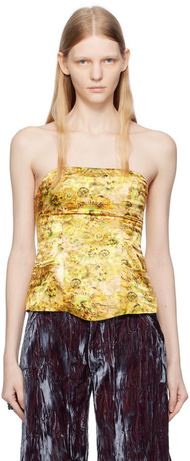 Потник Collina Strada Collina Strada Rattle Corset Top Жълто | XX3278, 0
