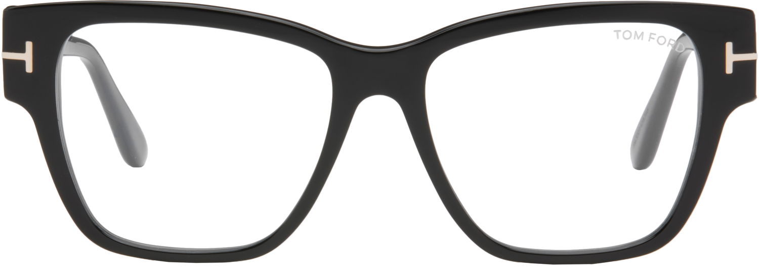 Слънчеви очила Tom Ford Tom Ford Square Shape Blue Block Glasses Черно | FT5745-B_54001, 0