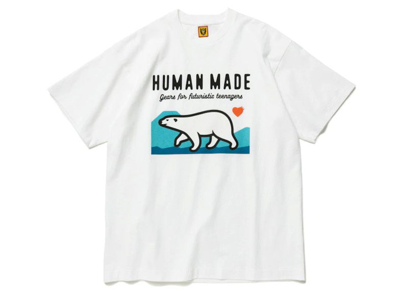 Тениска Human Made Polar Bear Graphic Tee Бяло | HM23TE019