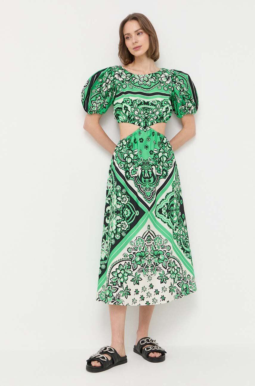 Pокля Valentino Cotton Dress Зелено | 2R0VAHK06SM, 0