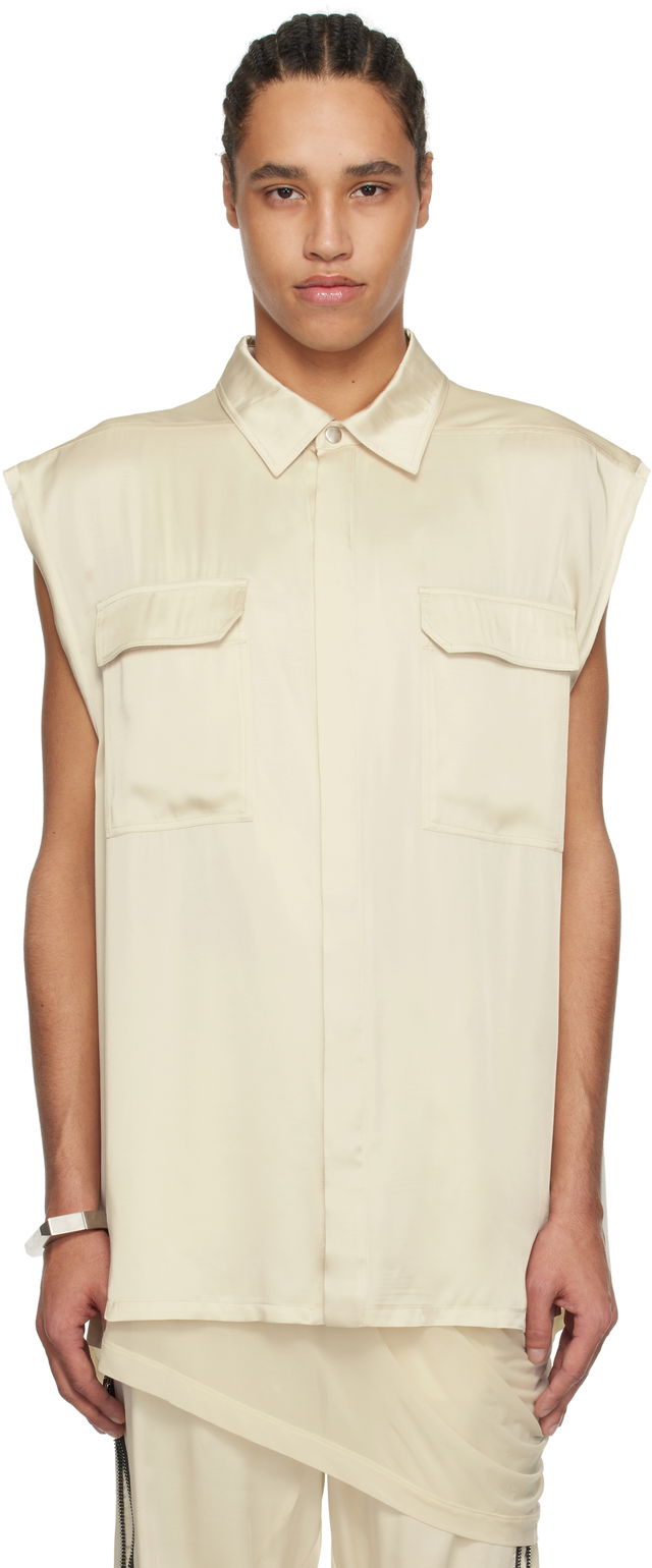 Hollywood Jumbo SL Sleeveless Flap Pocket Overshirt