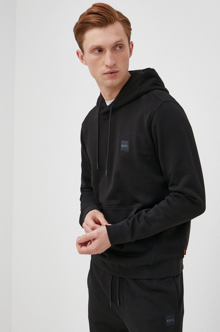 Суитчър BOSS Casual Hoodie Черно | 50468445, 0