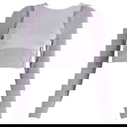 Studio Knit Long Sleeve Crop Top