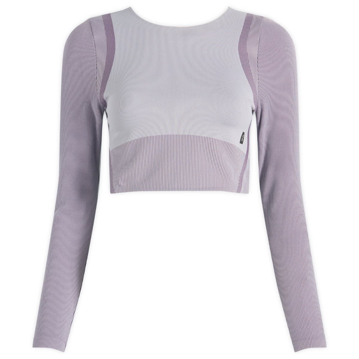 Съкратен топ On Running Studio Knit Long Sleeve Crop Top Лилаво | 1WF10263857, 0