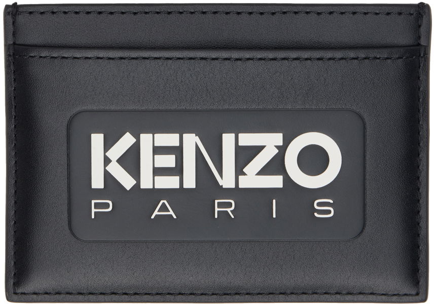 Портфейл KENZO Paris Emboss Leather Card Holder Черно | FE58PM820L44, 0