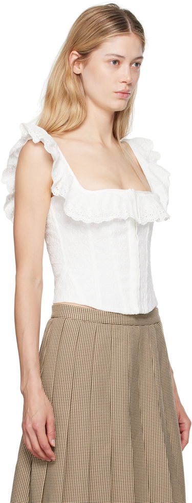 Потник GUIZIO Guizio Bettina Corset Tank Top Синьо | P24110W098, 4