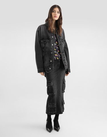 Яке Dolce & Gabbana Distressed Denim Jacket Черно | F9U38DG8KO6S9001, 1