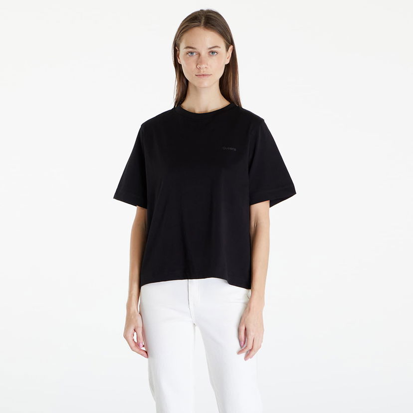 Тениска Queens Essential T-Shirt With Tonal Print Black Черно | QNS_001