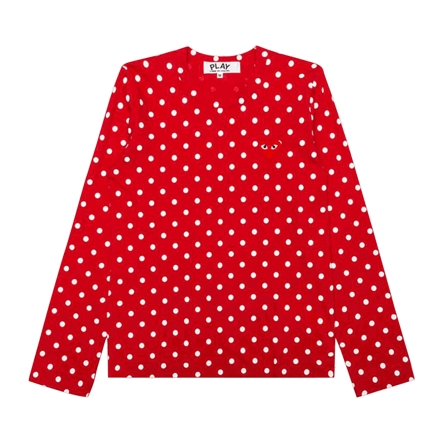 Тениска Comme des Garçons PLAY Polka Dot T-Shirt Червено | az t165 051 3, 0