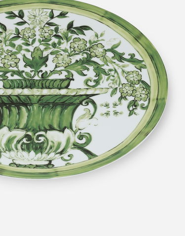 Домашен декор Dolce & Gabbana Dolce & Gabbana Green Botanical Charger Plate Зелено | TC0010TCA88UV019, 3