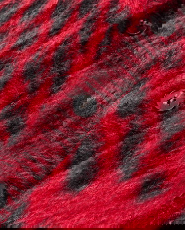 Жилетка Aries Brushed Leopard Print Vest Червено | AR4004104 Red, 4