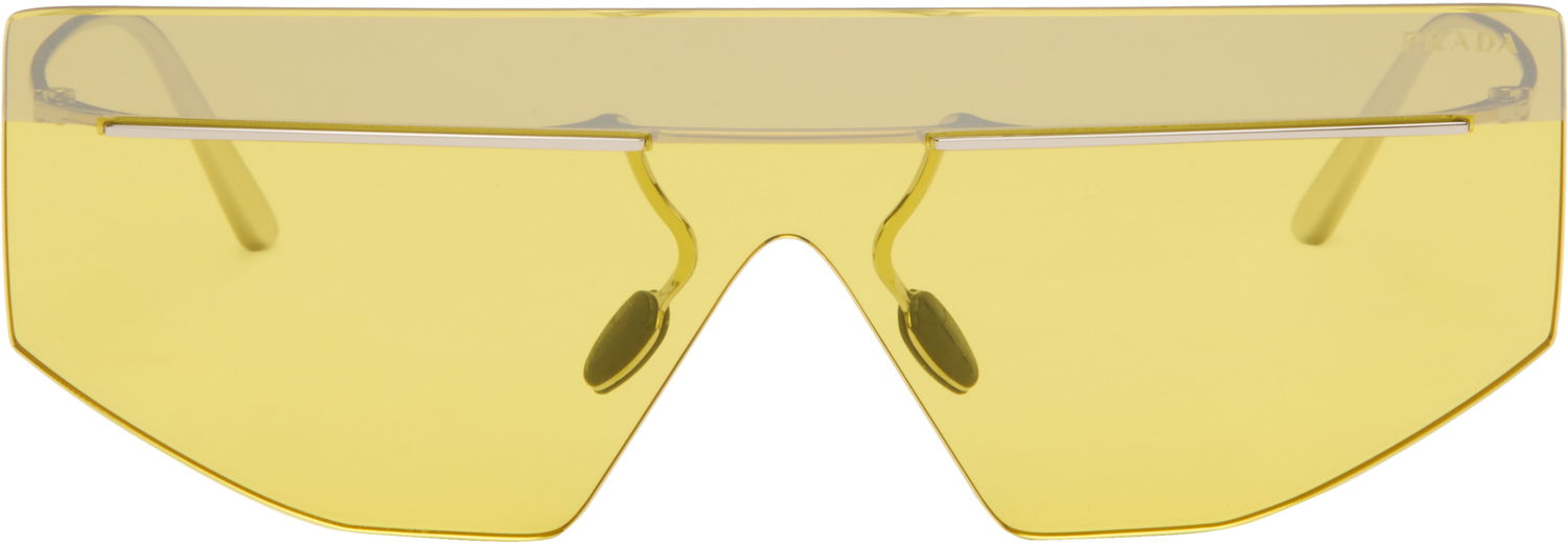 Слънчеви очила Prada Runway Rimless Shield Sunglasses Жълто | 0PR B55S 8056262453162, 0