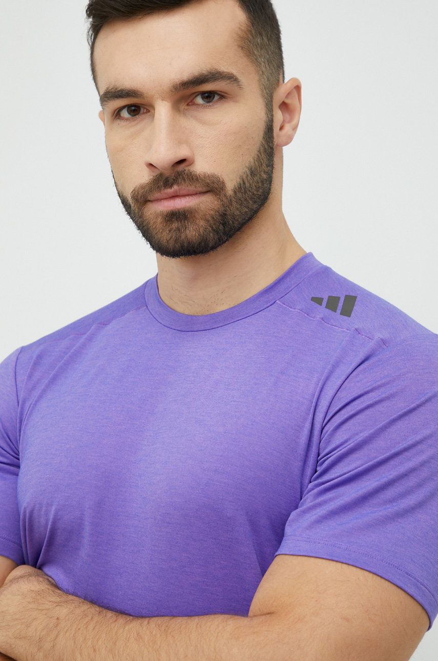 Тениска adidas Performance Tee Designed for Training Лилаво | IB9102, 0