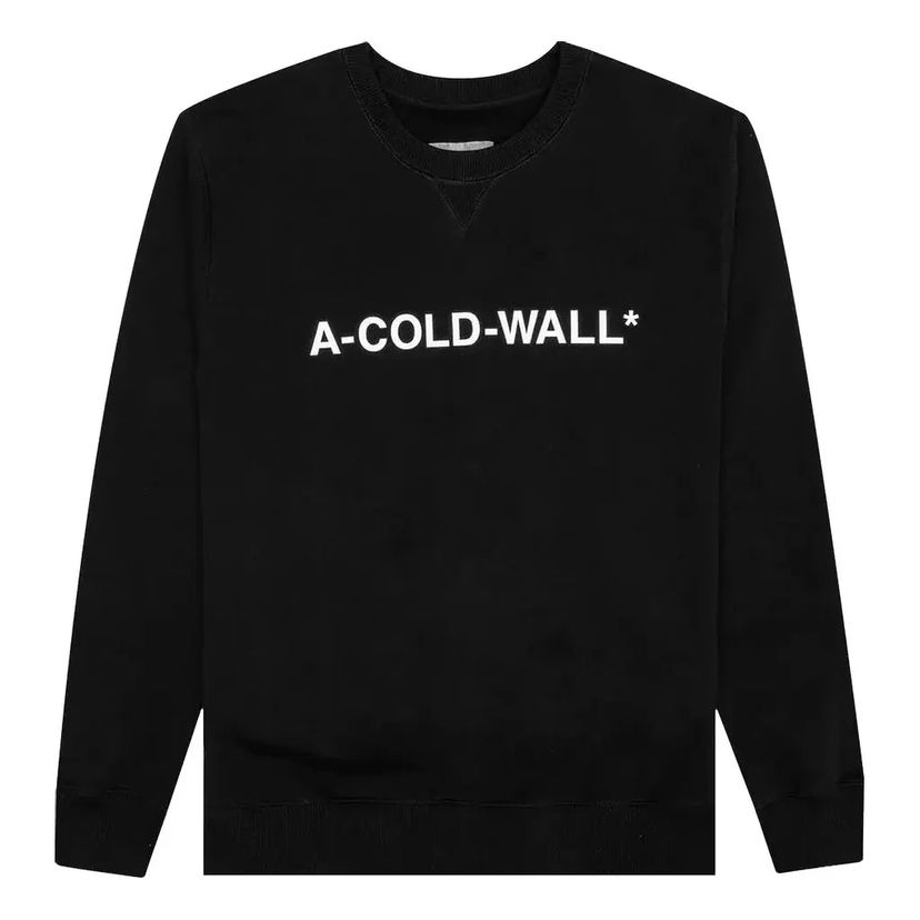 Пуловер A-COLD-WALL* Essential Logo Crewneck Sweatshirt Черно | ACWMW056-BLACK
