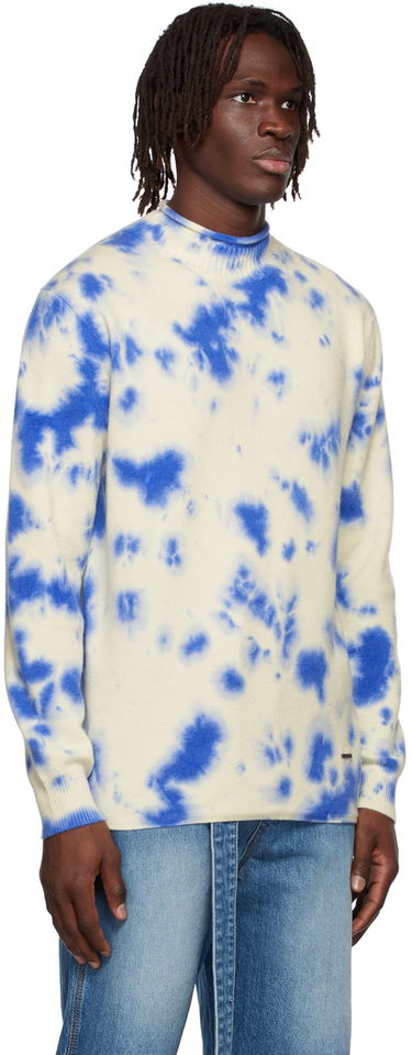 Пуловер We11done We11done Tie-Dye Sweater Синьо | WD-KT1-22-604-U-BL, 1