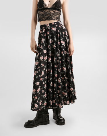 Пола Dolce & Gabbana Vintage Roses-print Charmeuse Circle Skirt Многоцветен | F4DBGTFSA8CHN5XQ, 3