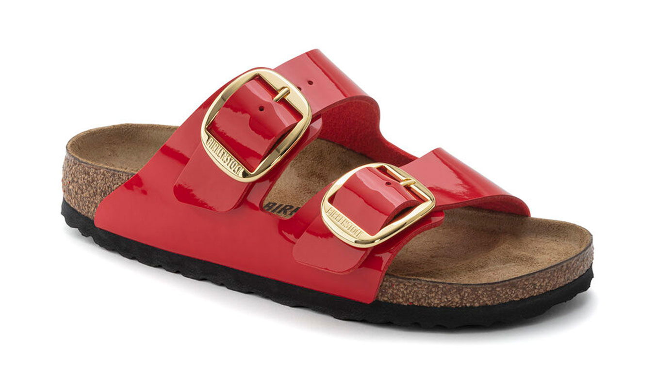 Кецове и обувки Birkenstock Arizona Big Buckle Birko-Flor Червено | 1019819, 1