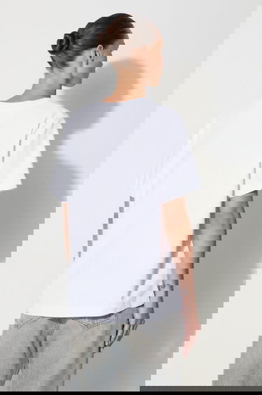 Тениска Samsoe Samsoe Cotton Tee Бяло | F00012400, 3